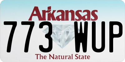 AR license plate 773WUP