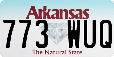 AR license plate 773WUQ