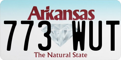 AR license plate 773WUT
