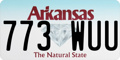 AR license plate 773WUU