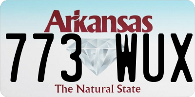 AR license plate 773WUX