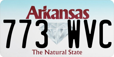 AR license plate 773WVC