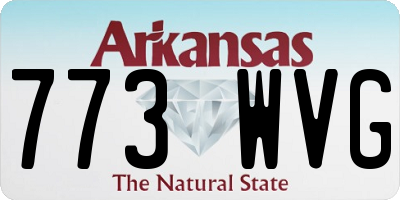 AR license plate 773WVG
