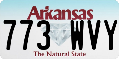 AR license plate 773WVY