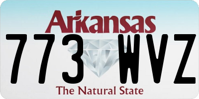 AR license plate 773WVZ