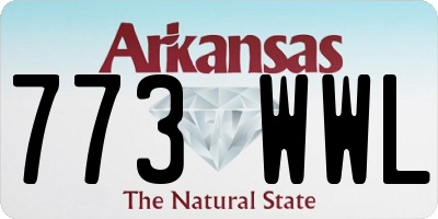 AR license plate 773WWL