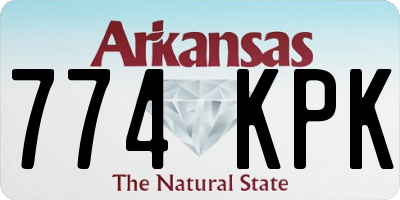 AR license plate 774KPK