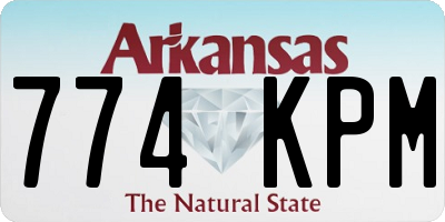 AR license plate 774KPM