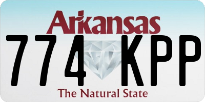 AR license plate 774KPP