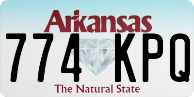 AR license plate 774KPQ