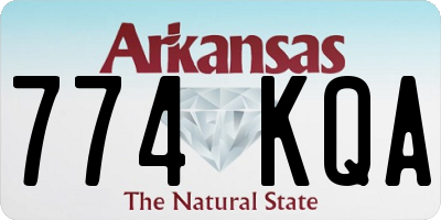 AR license plate 774KQA