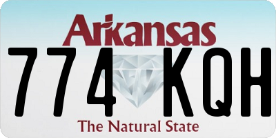 AR license plate 774KQH