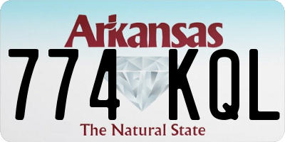 AR license plate 774KQL