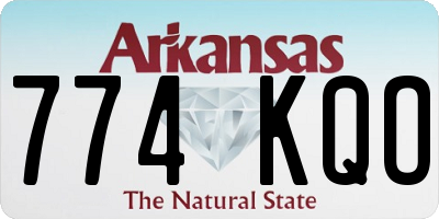 AR license plate 774KQO