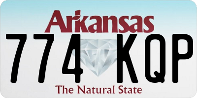 AR license plate 774KQP