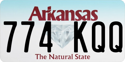 AR license plate 774KQQ