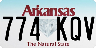 AR license plate 774KQV