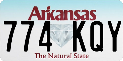 AR license plate 774KQY