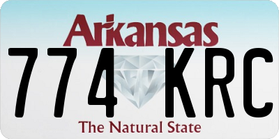 AR license plate 774KRC