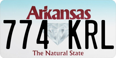 AR license plate 774KRL