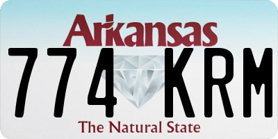 AR license plate 774KRM
