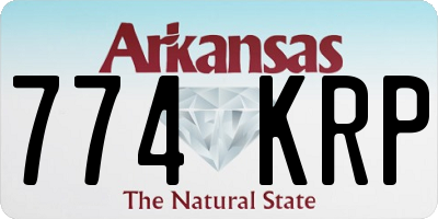 AR license plate 774KRP