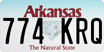 AR license plate 774KRQ