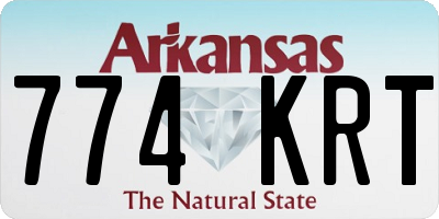 AR license plate 774KRT