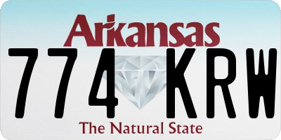 AR license plate 774KRW