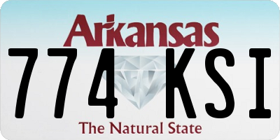 AR license plate 774KSI
