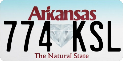 AR license plate 774KSL