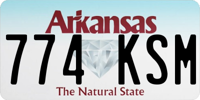 AR license plate 774KSM
