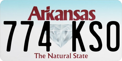 AR license plate 774KSO