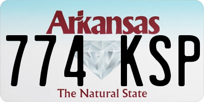 AR license plate 774KSP