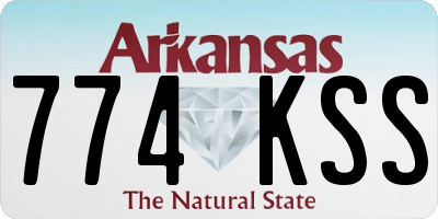 AR license plate 774KSS