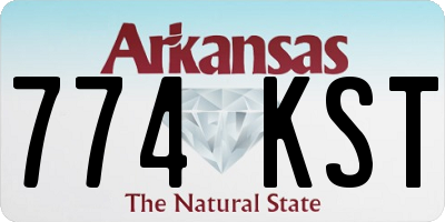 AR license plate 774KST