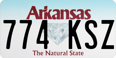 AR license plate 774KSZ