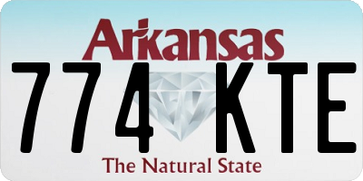 AR license plate 774KTE