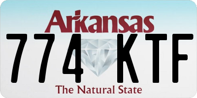 AR license plate 774KTF