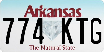AR license plate 774KTG