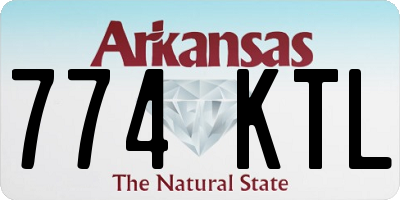 AR license plate 774KTL