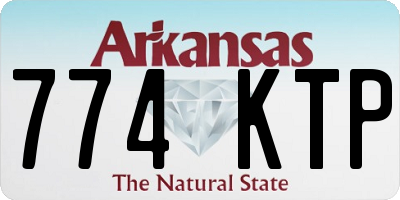 AR license plate 774KTP