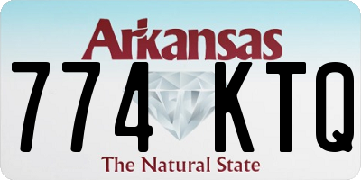AR license plate 774KTQ