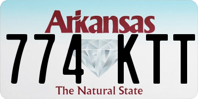 AR license plate 774KTT