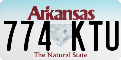 AR license plate 774KTU