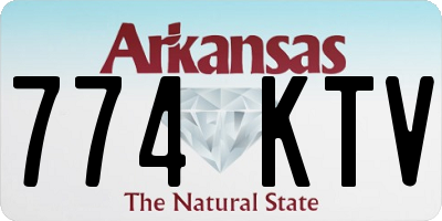 AR license plate 774KTV
