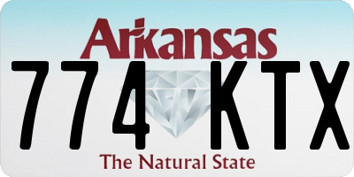 AR license plate 774KTX