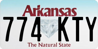 AR license plate 774KTY
