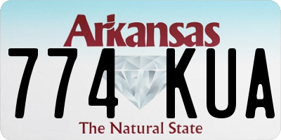AR license plate 774KUA