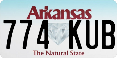 AR license plate 774KUB